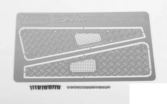 Diamond Plate Fender Covers for Traxxas TRX-4 RC4WD — image 1 of 5
