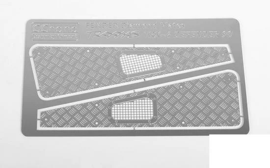 Diamond Plate Fender Covers for Traxxas TRX-4 RC4WD — image 2 of 5