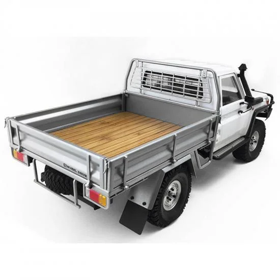 RC4WD Kober Rear Bed W/Tire Holder + Mud Flaps For RC4WD Tf2 Lwb Toyota Lc70 (Silver) — image 1 of 13