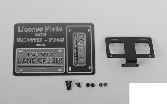 Front License Plate System for RC4WD G2 Cruiser RC4WD — image 1 of 5