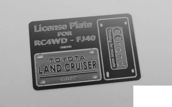 Front License Plate System for RC4WD G2 Cruiser RC4WD — image 3 of 5