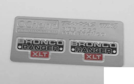 Side Metal Emblem for Traxxas TRX-4 79 Bronco Ranger XLT RC4WD — image 2 of 4