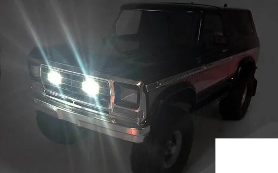 Front Grille Fog Lamps for Traxxas TRX-4 79 Bronco Ranger XLT RC4WD — image 3 of 6
