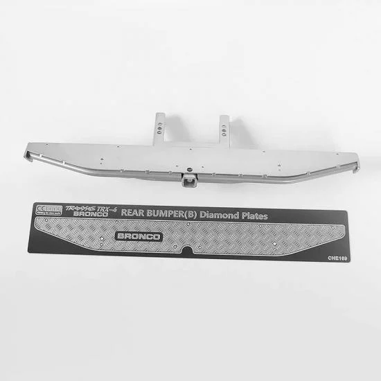 RC4WD Ks Rear Bumper For Traxxas TRX-4 79 Bronco Ranger Xlt (Silver) — image 1 of 8