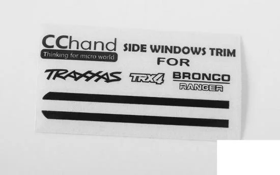 Front Side Window Trim for Traxxas TRX-4 79 Bronco Ranger XLT RC4WD — image 1 of 3