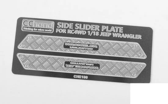 Metal Side Diamond Plates for 1:18 Gelande II Black Rock RC4WD &mdash; image 2 of 4