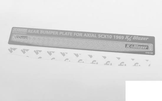 Rear Bumper Diamond Plates for Axial SCX10 II 1969 Chevrolet Blazer RC4WD — image 1 of 4