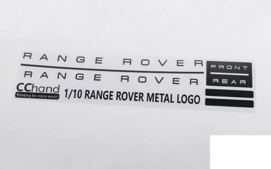 Metal Emblem Set for JS Scale 1:10 Range Rover Classic Body RC4WD — image 1 of 6