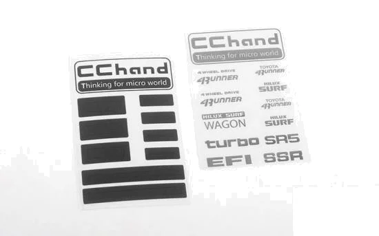 Metal Logo Decal Sheet for 1985 Toyota 4Runner Hard Body RC4WD &mdash; image 3 of 6
