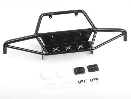 RC4WD Tri-X Steel Stinger Front Bumper W/Ipf Lights For Vanquish Vs4-10 Origin Body (Black) — image 6 of 8