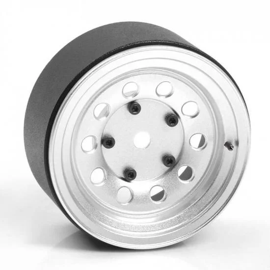 RC4WD Burato 2.2 Beadlock Wheels W/ Center Caps (Silver) — image 1 of 8