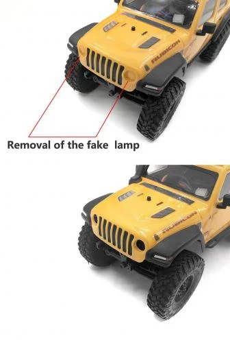 Micro Series Headlight Insert for Axial SCX24 1/24 Jeep Wrangler RTR RC4WD — image 5 of 7