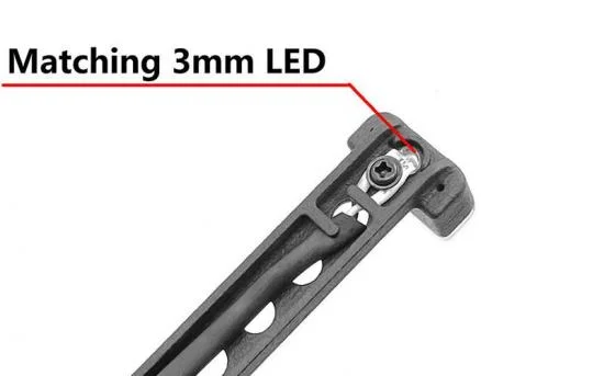 Spare Wheel and Tire Holder w/ Clear High Rear Brake Light for Axial 1:10 SCX10 III Jeep JLU Wrangler RC4WD — image 6 of 6
