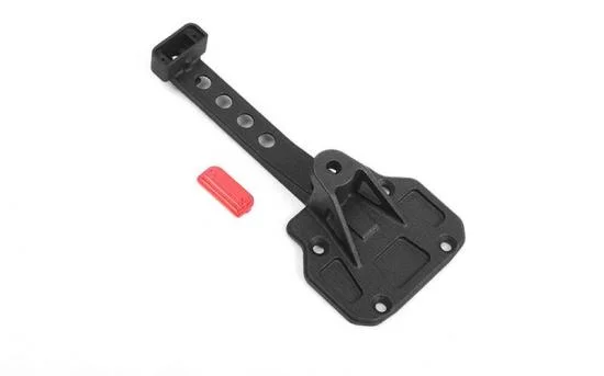 Spare Wheel and Tire Holder w/ Red High Rear Brake Light for Axial 1:10 SCX10 III Jeep JLU Wrangler RC4WD — image 3 of 7