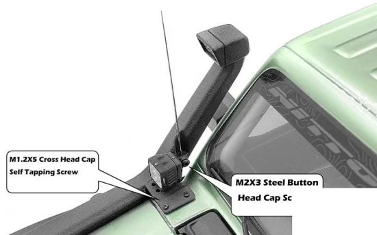 Snorkel for Axial 1:10 SCX10 III Jeep (Gladiator/Wrangler) RC4WD — image 5 of 6