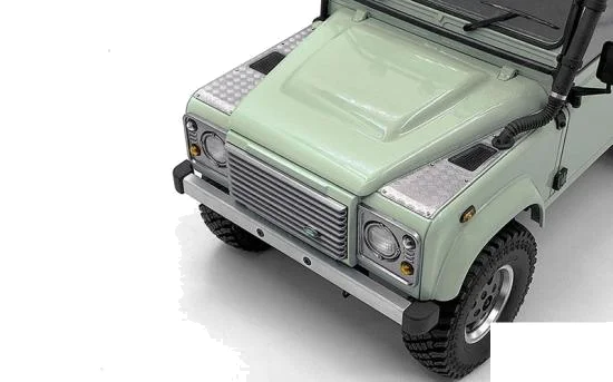 Steel Front Side Hood Diamond Plates for RC4WD Gelande II 2015 Land Rover Defender D90 RC4WD — image 2 of 4