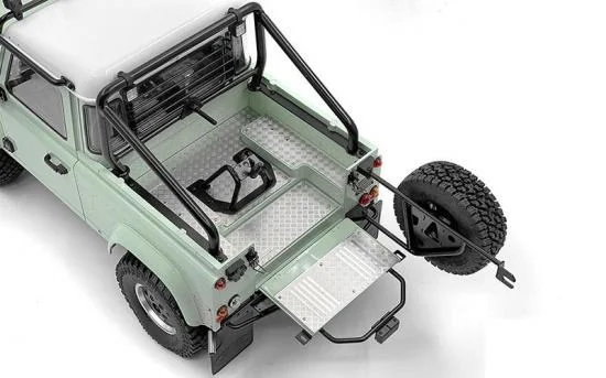 Steel Rear Bed Diamond Plates for RC4WD Gelande II 2015 Land Rover Defender D90 (Heritage Edition) RC4WD — image 2 of 3