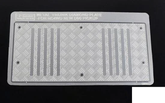 Steel Diamond Tailgate Plate for RC4WD Gelande II 2015 Land Rover Defender D90 (Heritage Edition) RC4WD — image 1 of 4