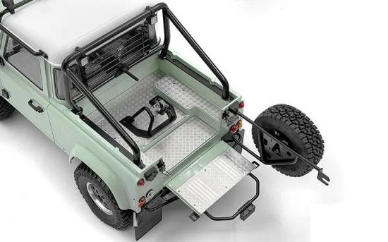 Steel Diamond Tailgate Plate for RC4WD Gelande II 2015 Land Rover Defender D90 (Heritage Edition) RC4WD — image 3 of 4