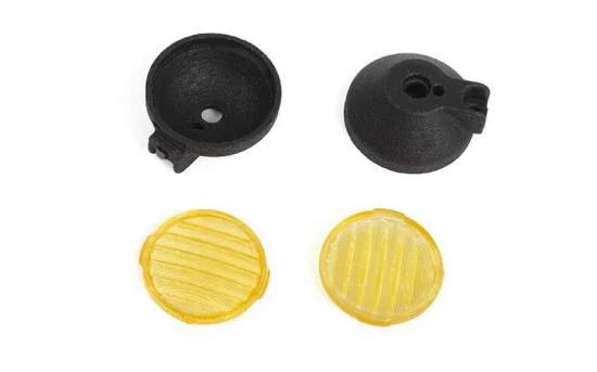 Steel Push Bar Front Bumper W/ Yellow Flood Lights for RC4WD Gelande II 2015 Land Rover Defender D90 RC4WD — image 2 of 6