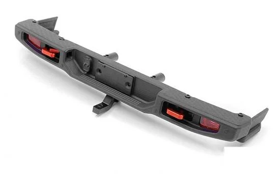 OEM Rear Bumper w/ Tow Hook and License Plate Holder for Axial 1:10 SCX10 III Jeep JT Gladiator RC4WD &mdash; image 2 of 7