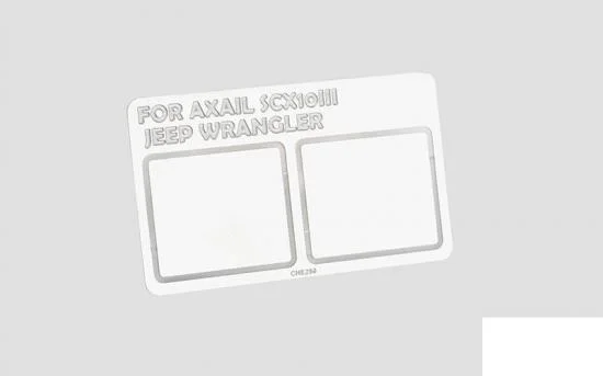 Mirror Decals for Axial 1:10 SCX10 III Jeep JLU Wrangler RC4WD — image 1 of 3