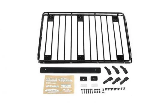 Steel Tube Roof Rack W/ Rear Utility Lights for Axial 1:10 SCX10 III Jeep JLU Wrangler RC4WD — image 1 of 12