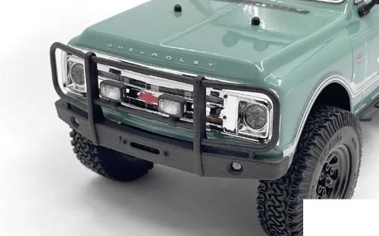 Micro Series Tube Front Bumper w/ flood lights for Axial SCX24 1/24 1967 Chevrolet C10 RC4WD &mdash; image 5 of 7