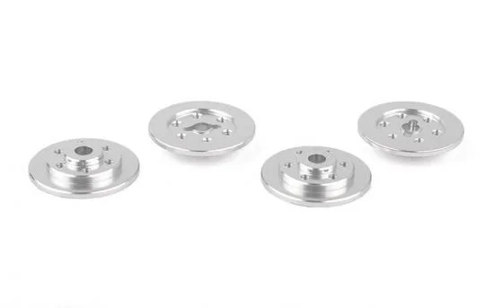 Micro Series 1/24 Wheel Hub and Rotors for AXIAL SCX24 1/24 RTR (Stamped Steel Beadlock Wheels) RC4WD &mdash; image 2 of 5