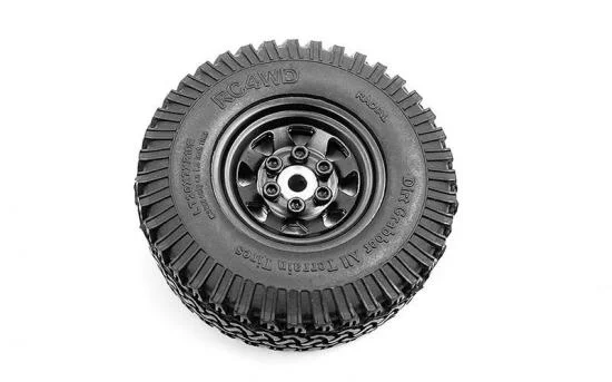 Micro Series 1/24 Wheel Hub and Rotors for AXIAL SCX24 1/24 RTR (Stamped Steel Beadlock Wheels) RC4WD &mdash; image 4 of 5