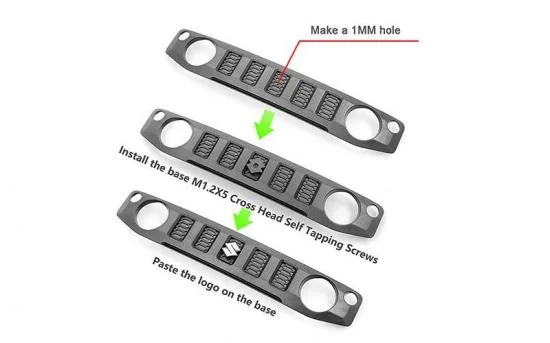 Metal Logo Set for MST 4WD Off-Road Car Kit W/ J4 Jimny Body RC4WD — image 5 of 5