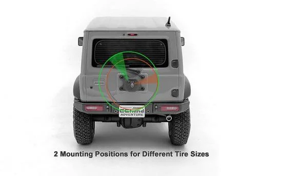 Spare Wheel and Tire Holder for MST 4WD Off-Road Car Kit W/ J4 Jimny Body RC4WD — image 6 of 6