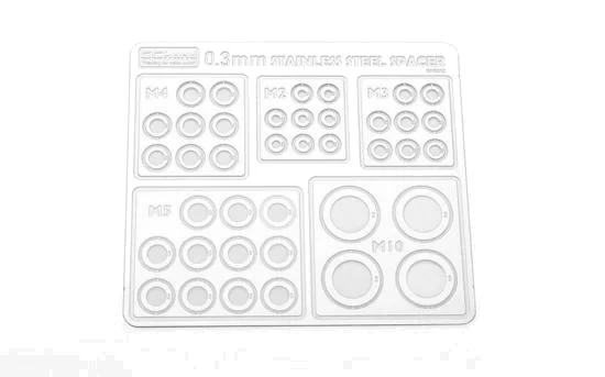 Stainless Steel 0.3mm Spacers Assortment RC4WD — image 1 of 3