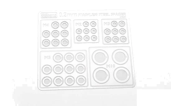 Stainless Steel 0.2mm Spacers Assortment RC4WD — image 1 of 3