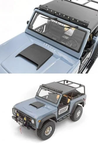 Hood Scoop for Axial SCX10 III Early Ford Bronco (Black) RC4WD — image 4 of 4