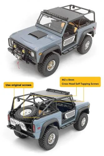 Rear Tube Cage for Axial SCX10 III Early Ford Bronco RC4WD — image 4 of 5