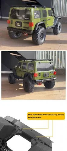Eon Metal Rear Bumper for Axial SCX6 JEEP Wrangler JLU RC4WD — image 5 of 5