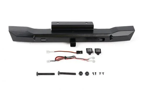 Eon Metal Rear Hitch Bumper w/LED for Axial SCX6 JEEP Wrangler JLU RC4WD — image 1 of 10