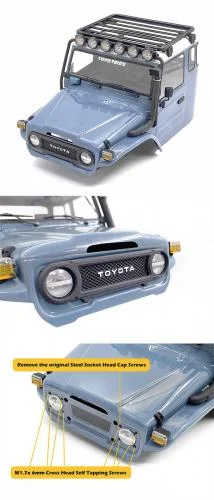 FJ40 Black Grille for Vanquish VS4-10 Phoenix (Style A) RC4WD — image 6 of 6
