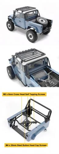 Bed Tire Carrier for Vanquish VS4-10 Phoenix RC4WD — image 5 of 6