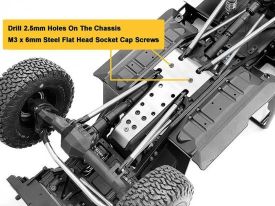 Steel Transfer Case Guard for Vanquish VS4-10 Phoenix RC4WD — image 4 of 4