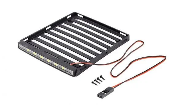 Flat Roof Rack w/ LED for Axial SCX24 JT Gladiator RC4WD — image 1 of 6
