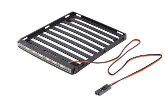 Flat Roof Rack w/ LED for Axial SCX24 JT Gladiator RC4WD — image 3 of 6