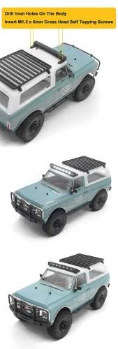 Roof LED Light Bar for Axial SCX24 1967 Chevrolet C10 RC4WD — image 3 of 4