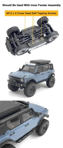 Side Sliders for Axial SCX24 2021 Ford Bronco RC4WD — image 4 of 5