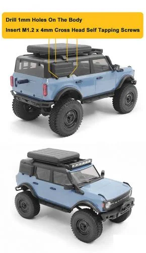 Rear Side Window Box for Axial SCX24 2021 Ford Bronco RC4WD — image 4 of 5