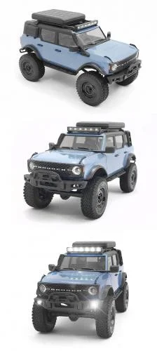 Front Bumper w/ Bull Bar and Winch for Axial SCX24 2021 Ford Bronco RC4WD — image 4 of 4