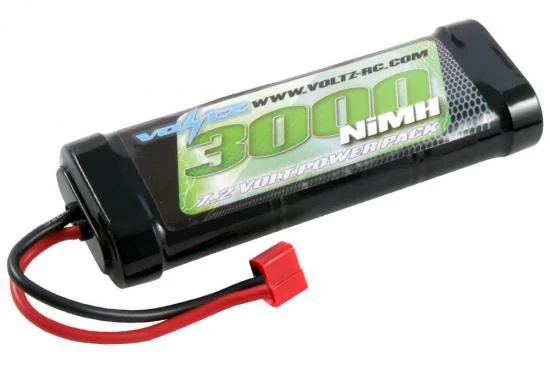 Voltz 3000mAh NiMh Stick Pack - 7.2v - Deans Connector — image 2 of 2