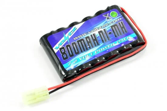 Voltz 7.2V 800mah Flat AA Battery Pack - Mini Tamiya Plug (Replaces Hobby Engine HE00011) — image 1 of 2