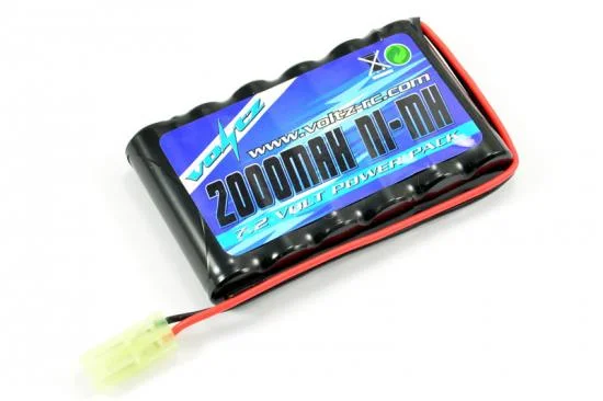 Voltz 7.2V 2000mah Flat AA Battery Pack - Mini Tamiya Plug (Upgrade for Hobby Engine HE00011) — image 1 of 2